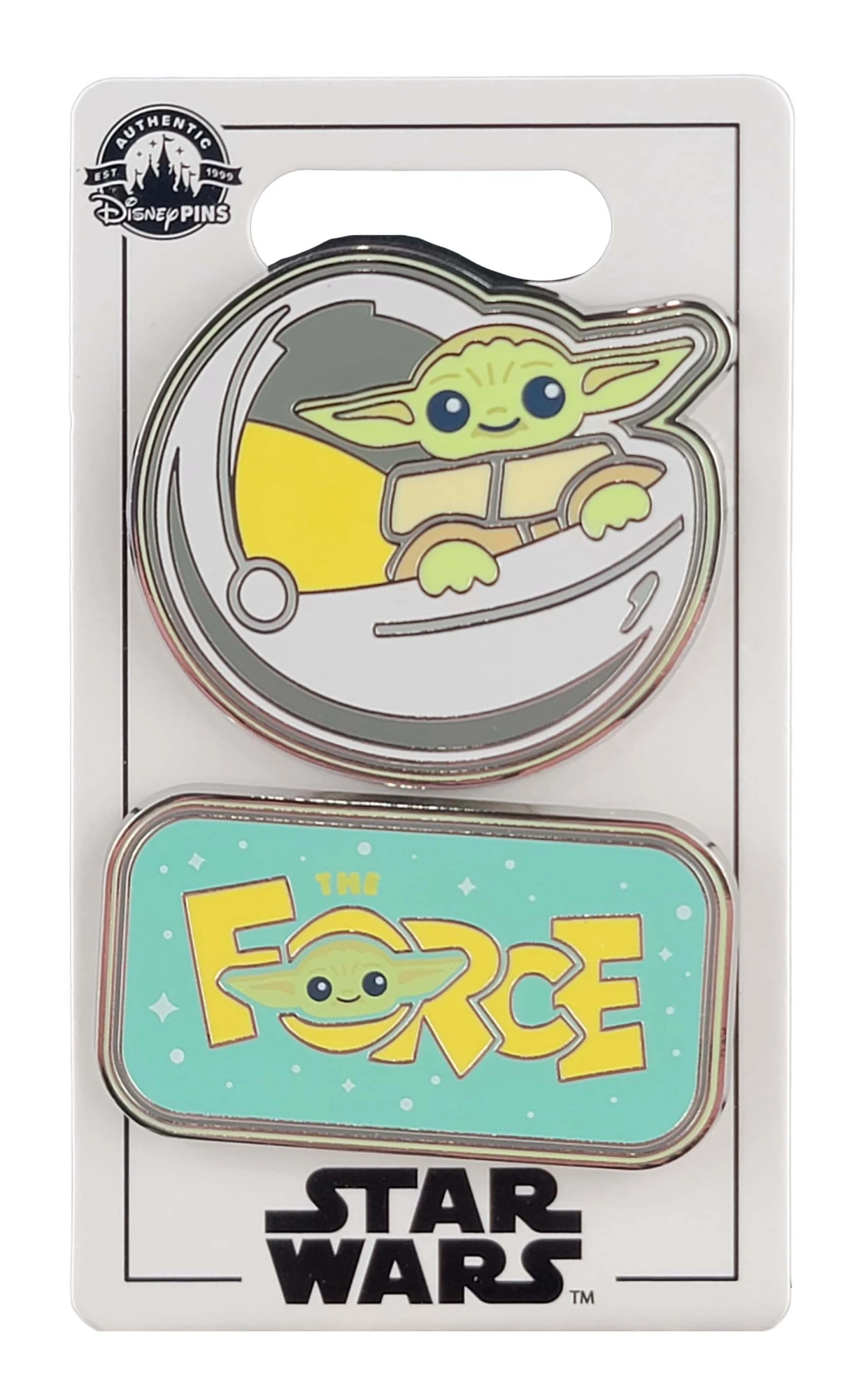 item Disney Pin - Grogu Force Set - Star Wars Mandalorian - Cute Grogu The Force