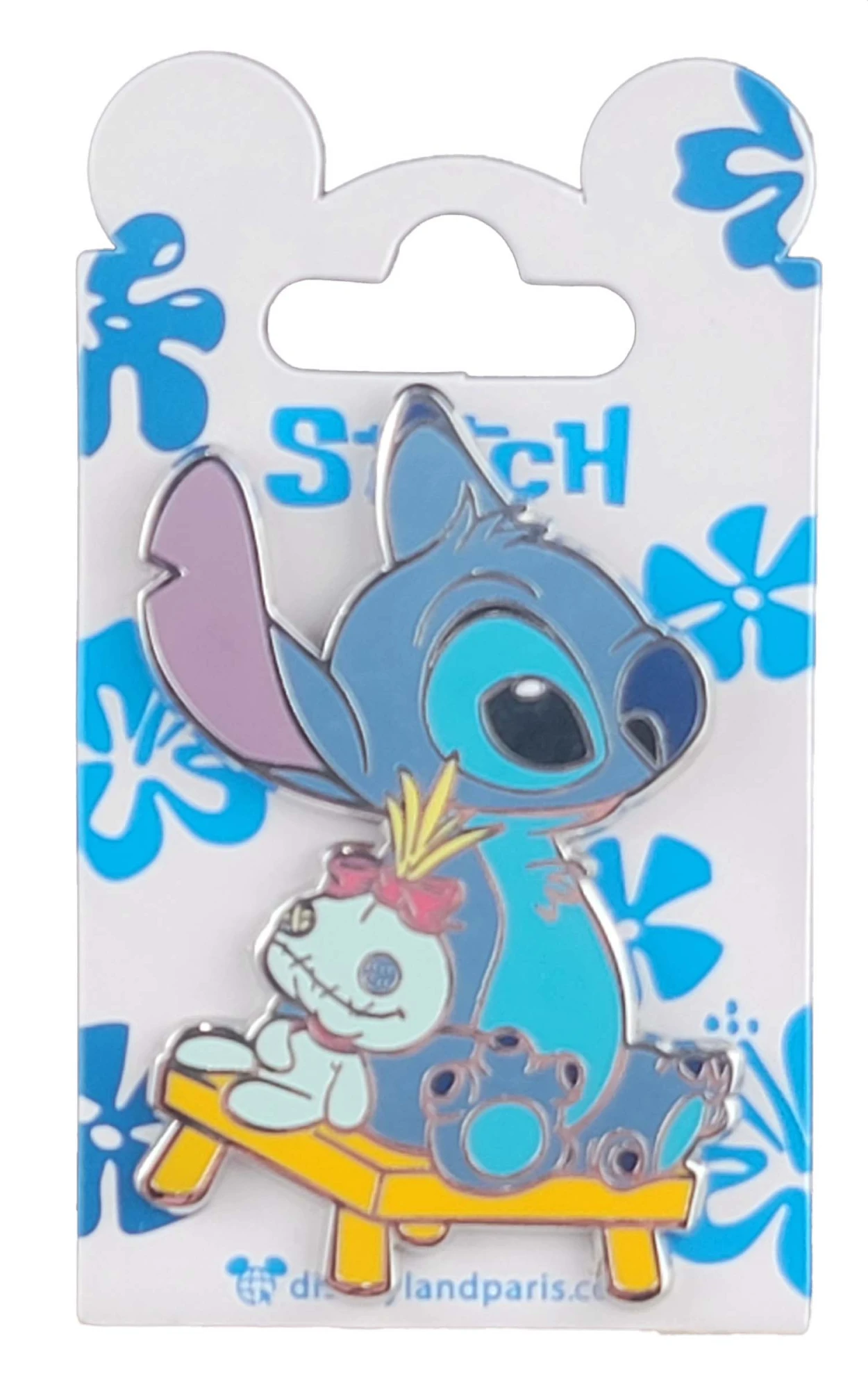 item Disney Pin - Disneyland Paris - DLP - Lilo & Stitch - Stitch with Scrump on a Bench 143518