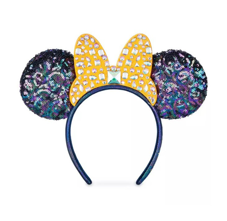 products Disney Parks - Minnie Mouse Ears Headband - Walt Disney World 50th Anniversary - Jeweled Bow