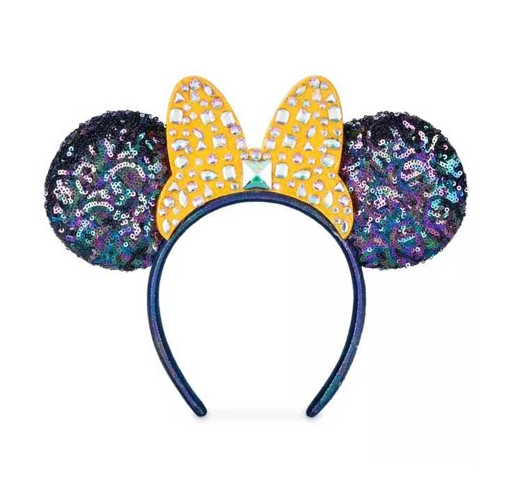 item Disney Parks - Minnie Mouse Ears Headband - Walt Disney World 50th Anniversary - Jeweled Bow HB50thJeweledBow1