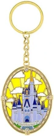 item Disney Parks Keychain - Stained Glass Cinderella Castle 416yl0svbpl-ac-jpg