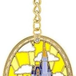 item Disney Parks Keychain - Stained Glass Cinderella Castle 416yl0svbpl-ac-jpg