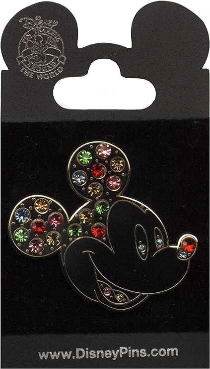item Disney Pin - Mickey Mouse Head - Multi Colored Jeweled 81r4bzagazl-ac-sy741-jpg