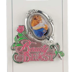 item Disney Pin - Beauty And The Beast - Belle and Beast Mirror - Spinner 147485 2
