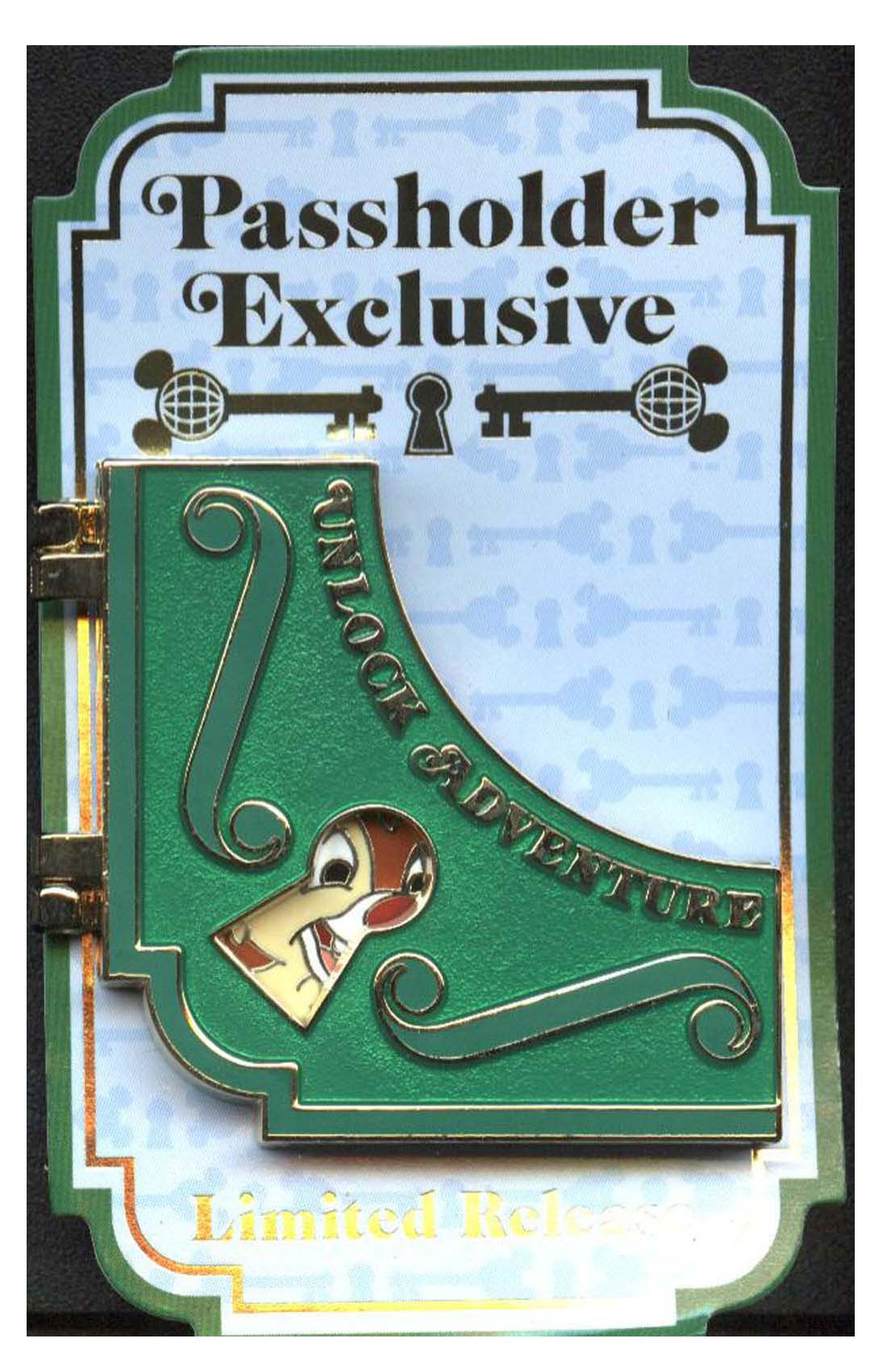 products Disney Pin - Chip and Dale - Annual Passholder Exclusive - Your Key to the Magic