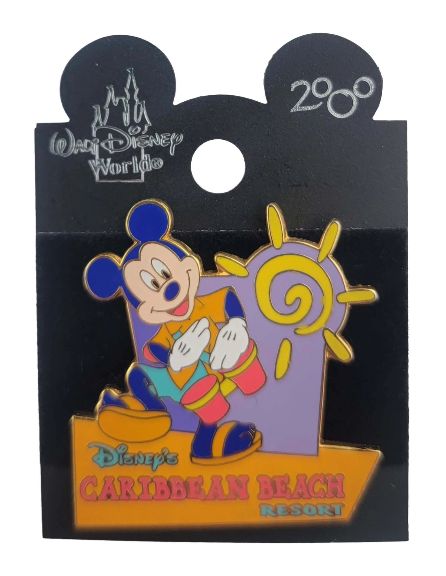 item Disney Pin - Disney's Caribbean Beach Resort Mickey Playing the Bongos 2556