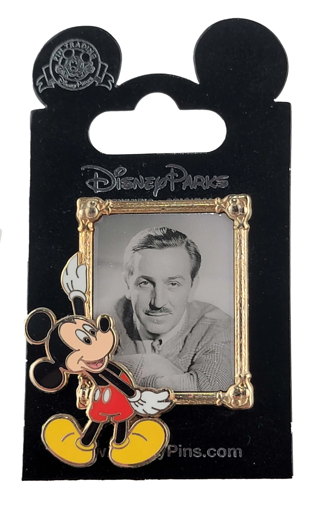 item Disney Pin - Mickey Mouse - Holding Walt Disney Framed Portrait Picture 46925