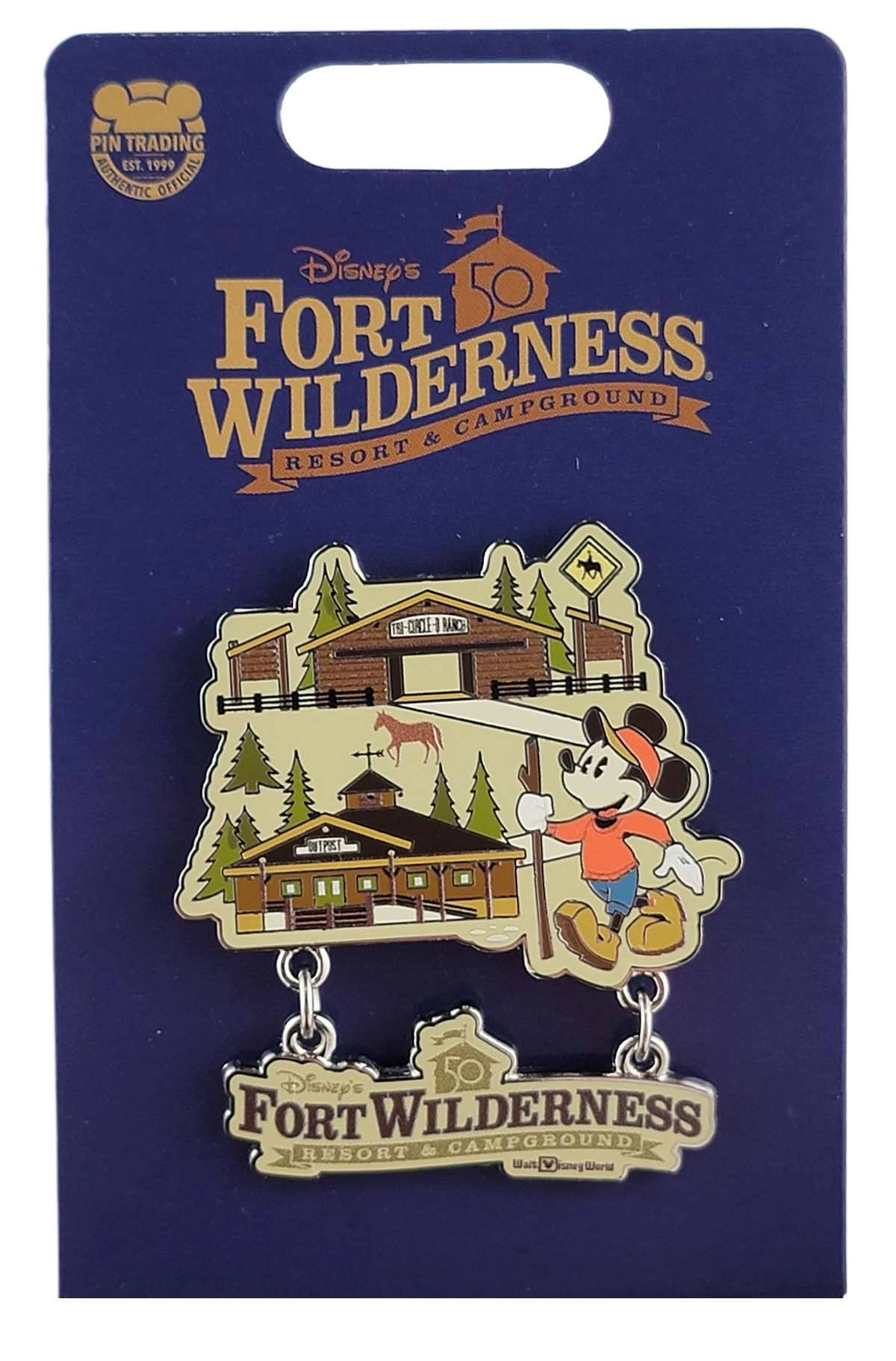 item Disney Pin - Walt Disney World - 50th Anniversary - Fort Wilderness Resort and Campground 145772