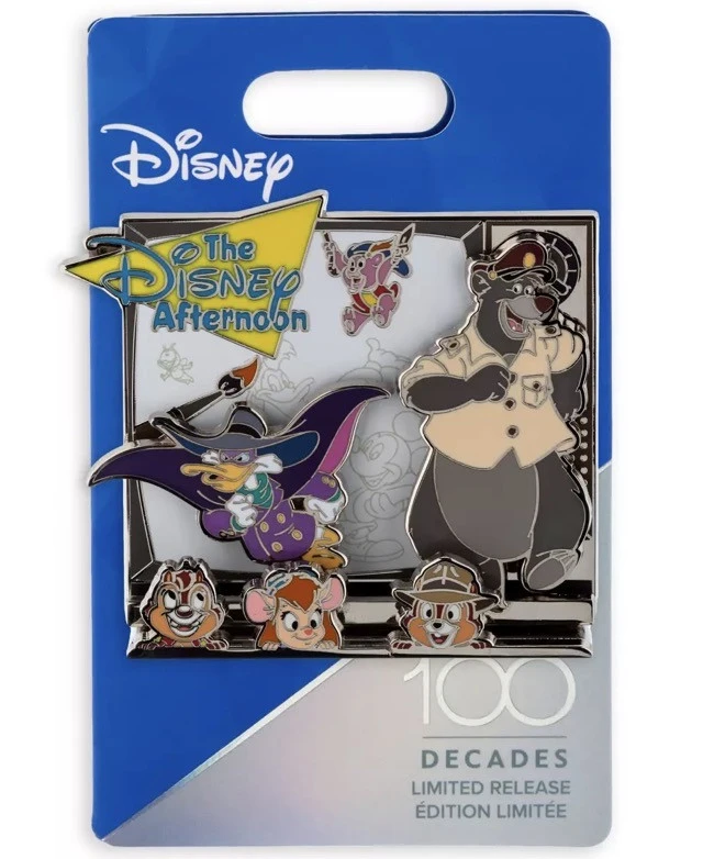 item Disney Pin - Chip, Dale, Gadget, Baloo, Darkwing Duck - Disney Afternoon - Decades - Disney 100 158948.jpeg