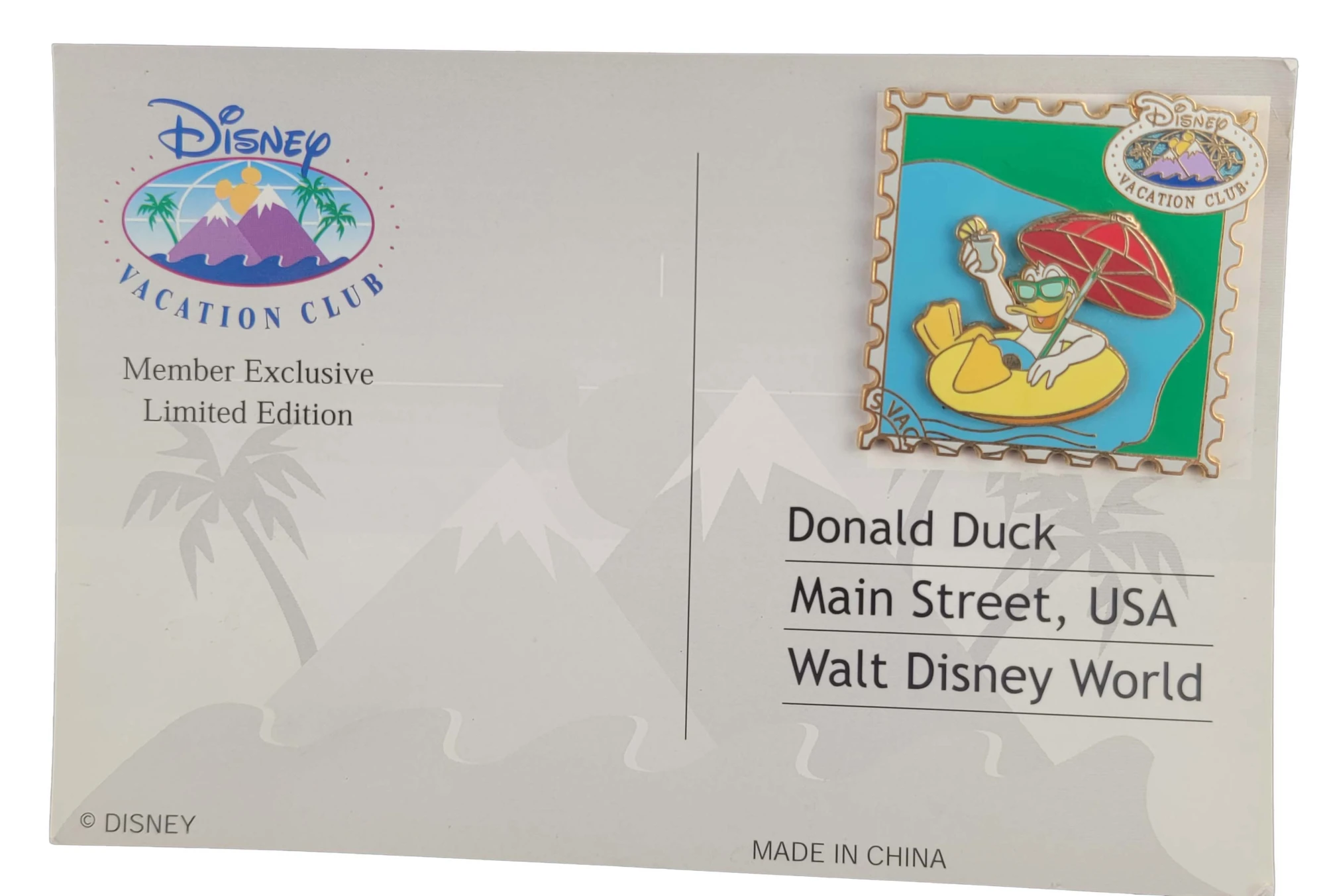 item Disney Pin - Disney Vacation Club - 2007 Collection - Member Exclusive - Donald Duck 56281