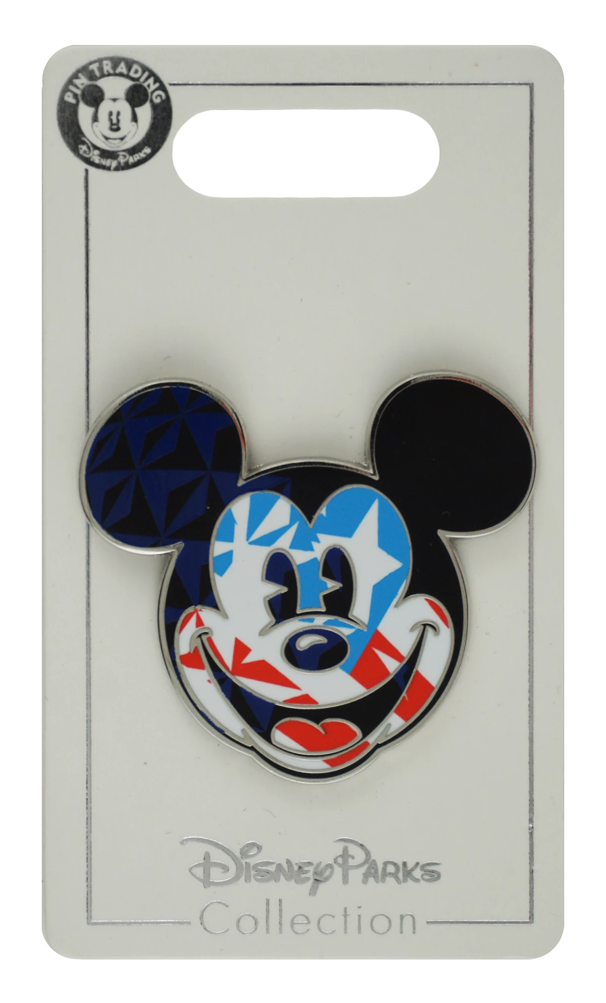 item Disney Pin - Mickey Head Icon - American Flag - EPCOT World Showcase 132742 USA