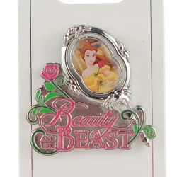 item Disney Pin - Beauty And The Beast - Belle and Beast Mirror - Spinner 147485 1