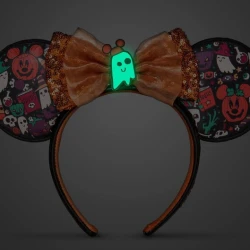 item Disney Parks - Minnie Mouse Ears Headband - Halloween - All Over Print - Boo Disney Parks - Minnie Mouse Ears Headband - Halloween - All Over Print - Boo 1