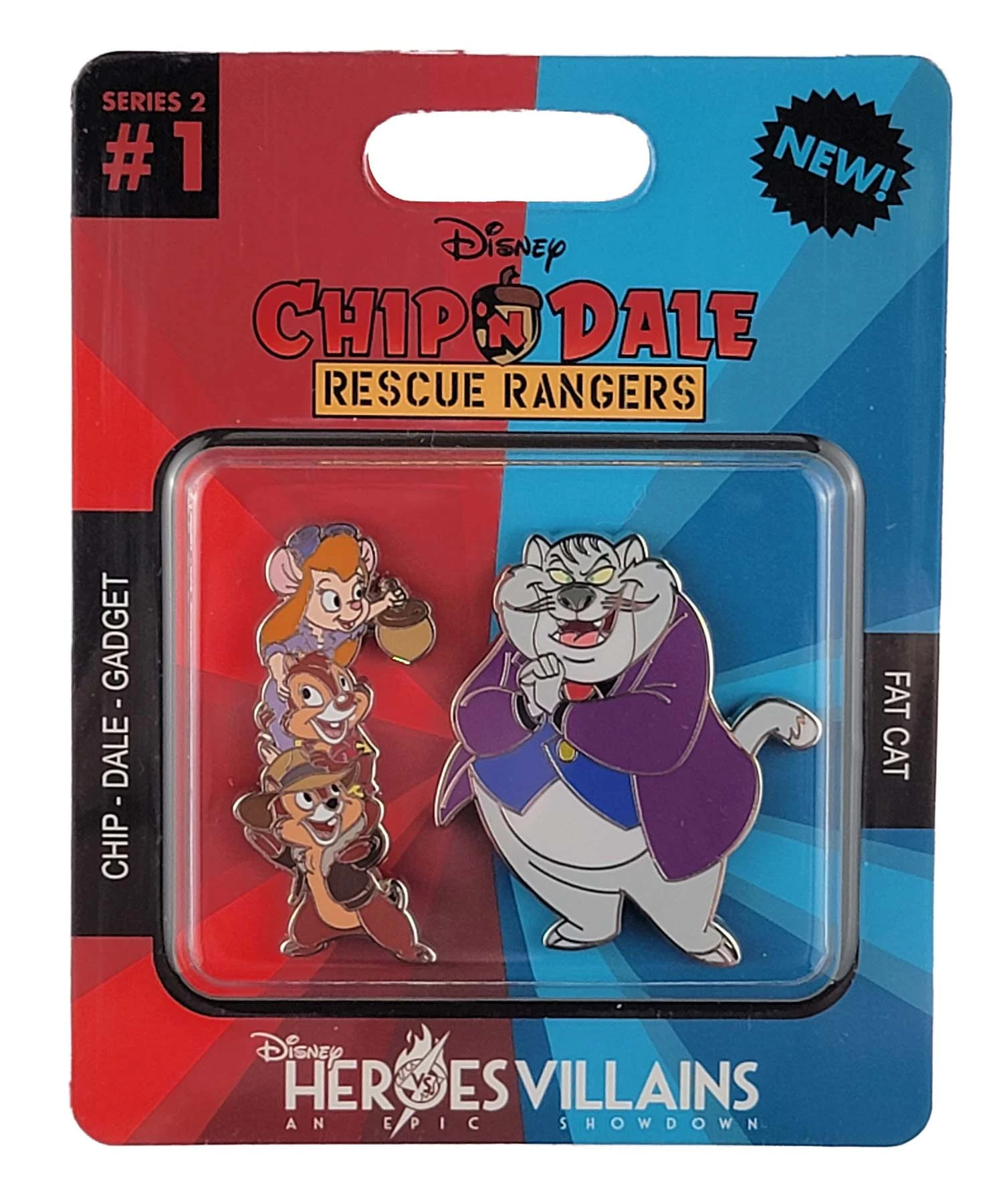 item Disney Pin - Heroes Vs. Villains - Rescue Rangers Action Figure Pins 148901
