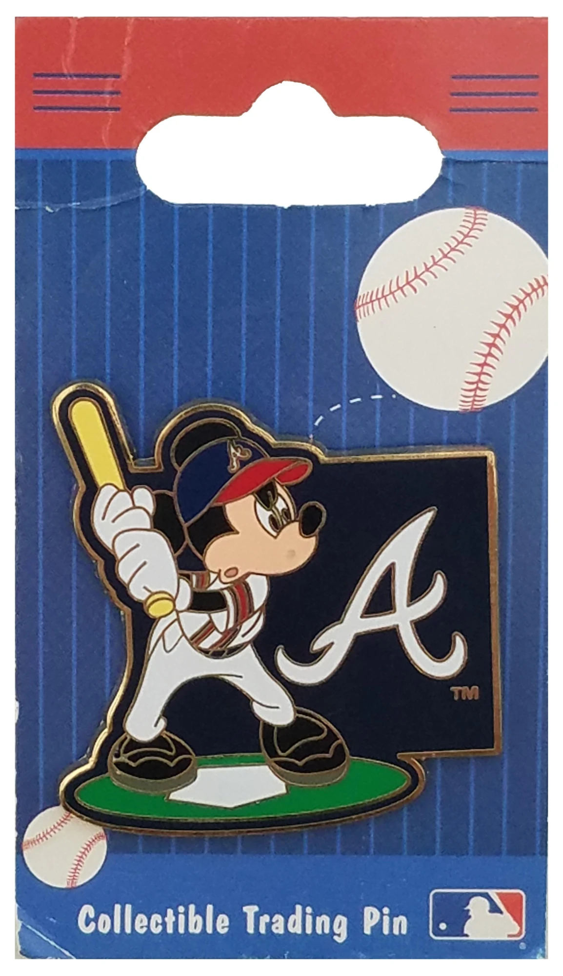item Disney Pin - Mickey Mouse Major League Baseball (Atlanta Braves) 45152