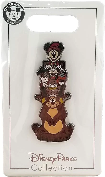 item Disney Pin - Wilderness Lodge - Mickey Mouse, Goofy, Donald, and Humphrey Bear Totem Pole 716japwwql-ac-sy741-jpg