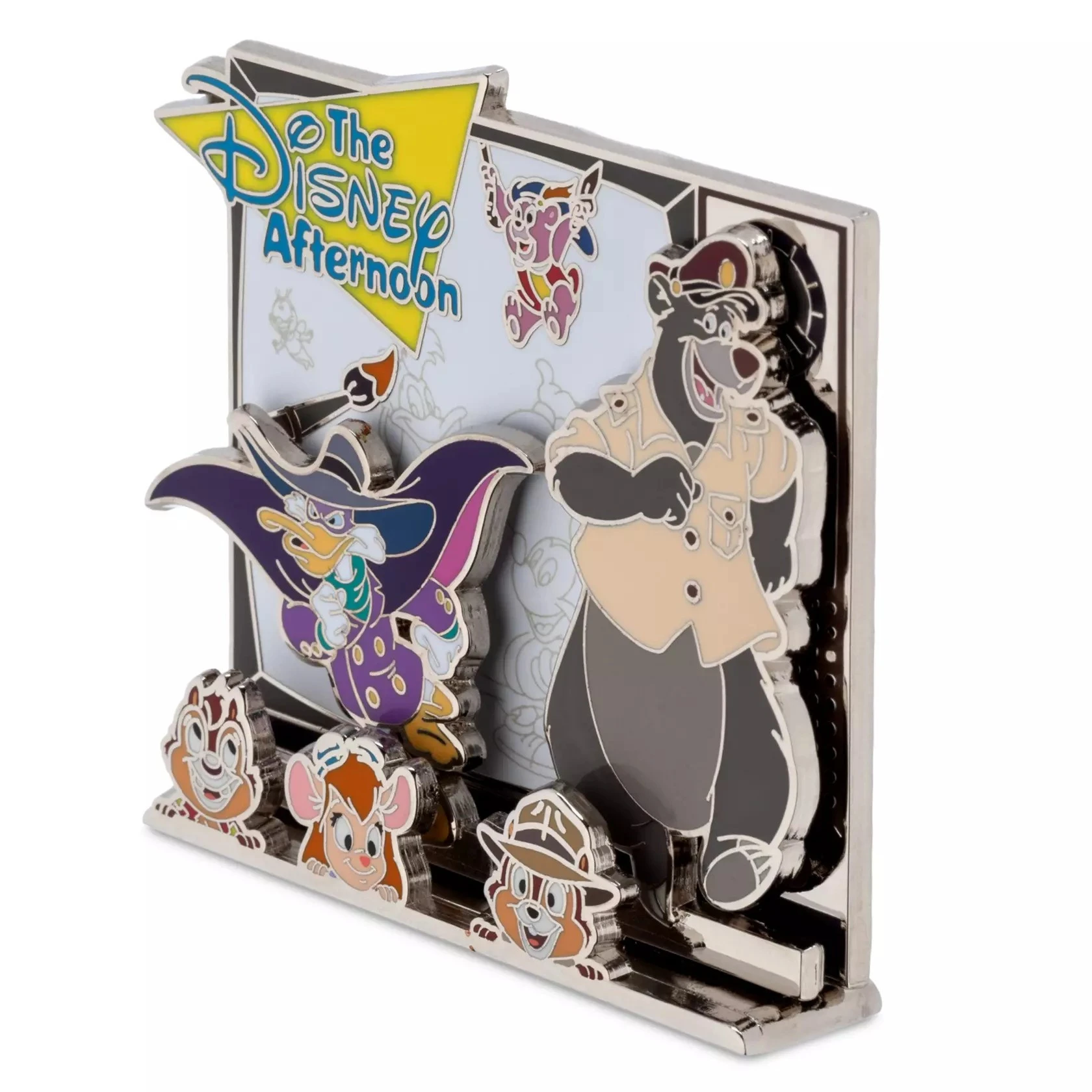 item Disney Pin - Chip, Dale, Gadget, Baloo, Darkwing Duck - Disney Afternoon - Decades - Disney 100 158948c