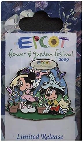 item Disney Pin - Epcot Flower and Garden Festival - 2009 - Mickey and Minnie Mouse 51pnmvfypbl-ac-jpg