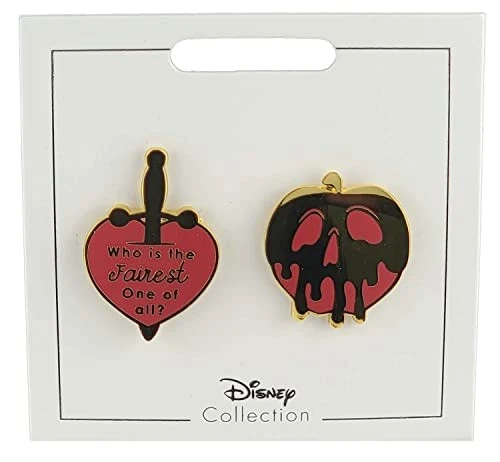item Disney Pin - Snow White and the Seven Dwarfs - Flair Pin Set - Evil Queen Quote and Apple 41lcy6qmhiljpg