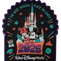 item Disney Parks Magnet - WDW - Dated 2026 - The Most Magical Place on Earth - Mickey and Minnie Mouse 34 2026 Dated Magnet.webp