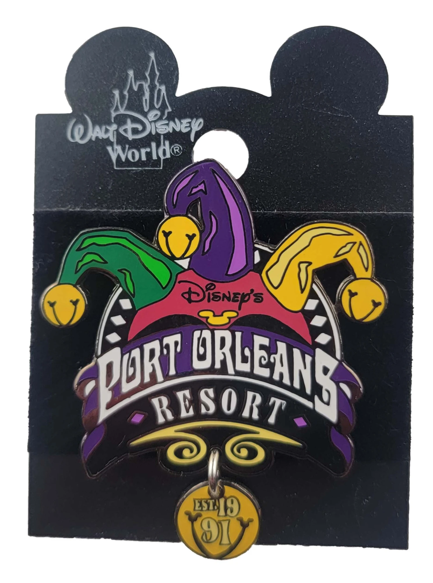 item Disney Pin - Jester Hat - Port Orleans Resort - Dangle 2647 2.webp