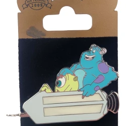 item Disney Pin - Mike Wazowski and Sulley - Monsters Inc - Space Mountain - Gold Card Collection 65975
