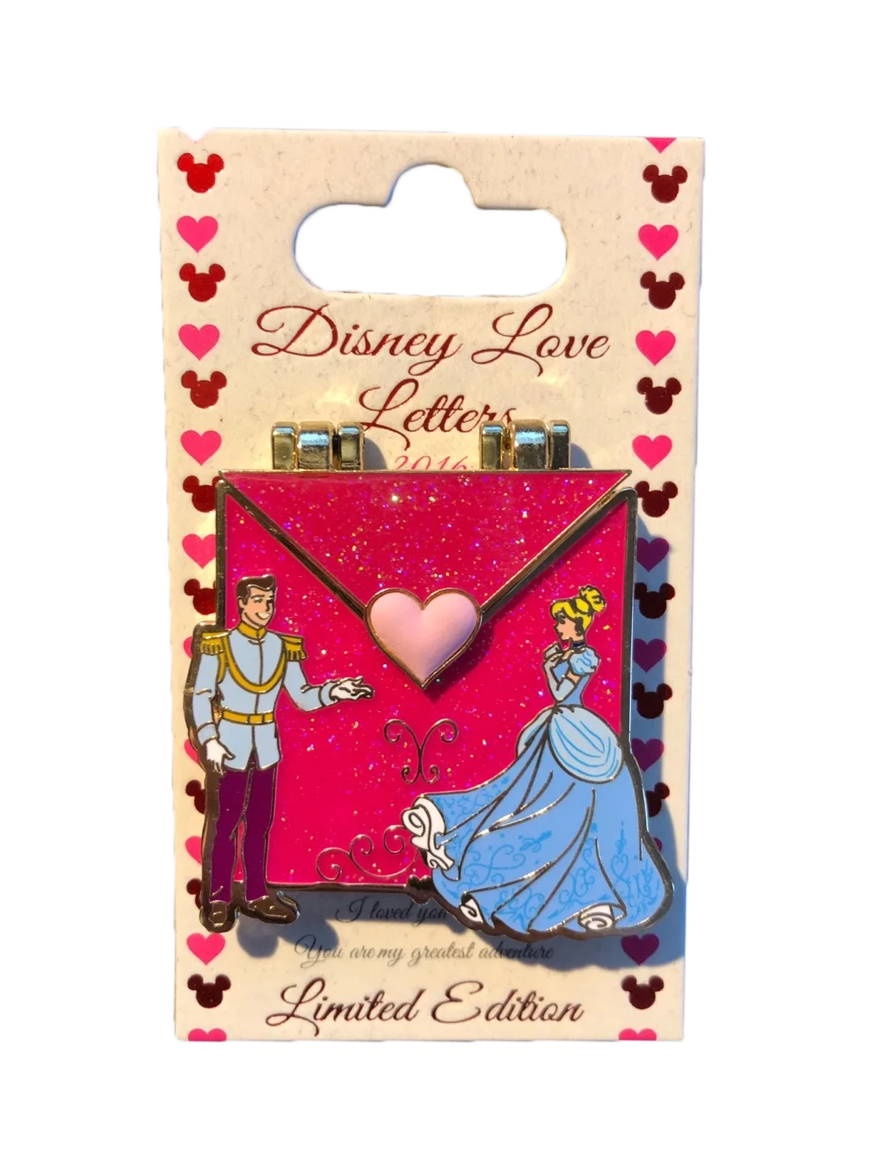 item Disney Pin - Cinderella and Prince Charming - Love Letters 113048b