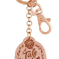 item Disney Parks Keychain - Rose Gold - Belle Quote - Adventure Awaits KeychainBelleAdvAwaitsRose