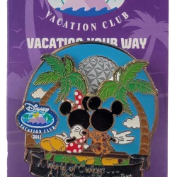 item Disney Pin - Disney Vacation Club - Minnie and Mickey - A World of Choices A Lifetime of Memories - Spinner 81336b