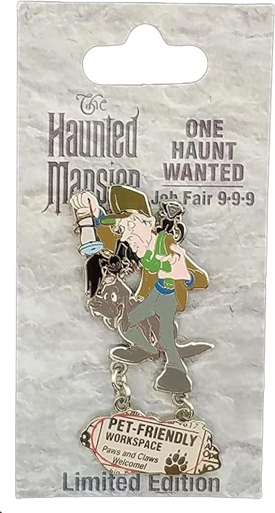 item Disney Pin - Haunted Mansion - One Haunt Wanted: Job Fair 9-9-9 - Caretaker and Dog 81fxkzvkp6l-ac-sy741-jpg