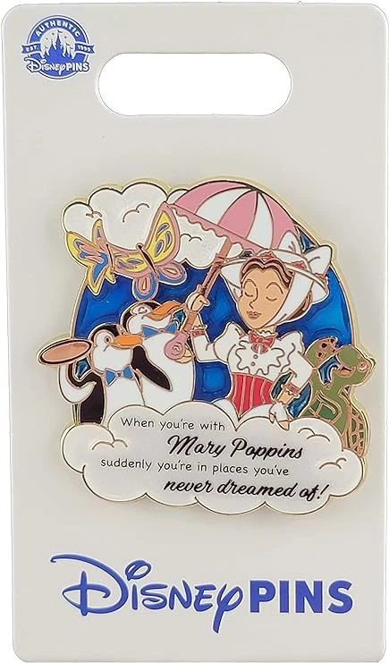 item Disney Pin - Mary Poppins and Animals - Umbrella - When You're With Mary 71usksdimwl-ac-sy741-jpg.webp