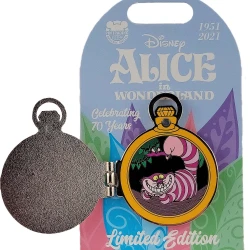 item Disney Pin - Alice in Wonderland 70th Anniversary - Pocket Watch - Cheshire Cat 145461 2