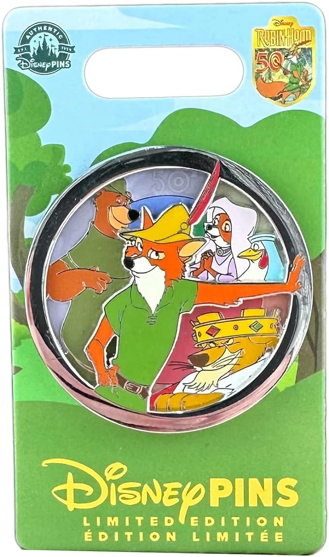 item Disney Pin - Robin Hood - 50th Anniversary - Robin, Lady Marian, Prince John, Lady Cluck and Little John 71hmkmitiel-ac-sx679-jpg