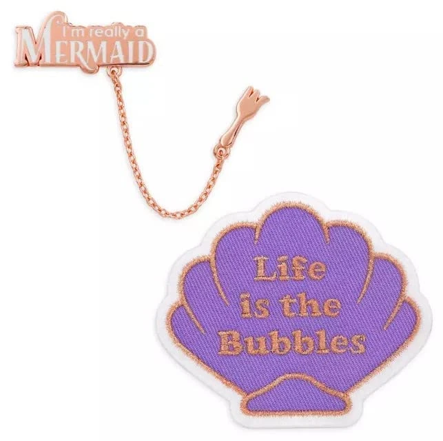 item Disney Parks - PatcheD - Little Mermaid - Life is the Bubbles Patch and I'm Really a Mermaid Flair Pin 51lzhtjqtkljpg