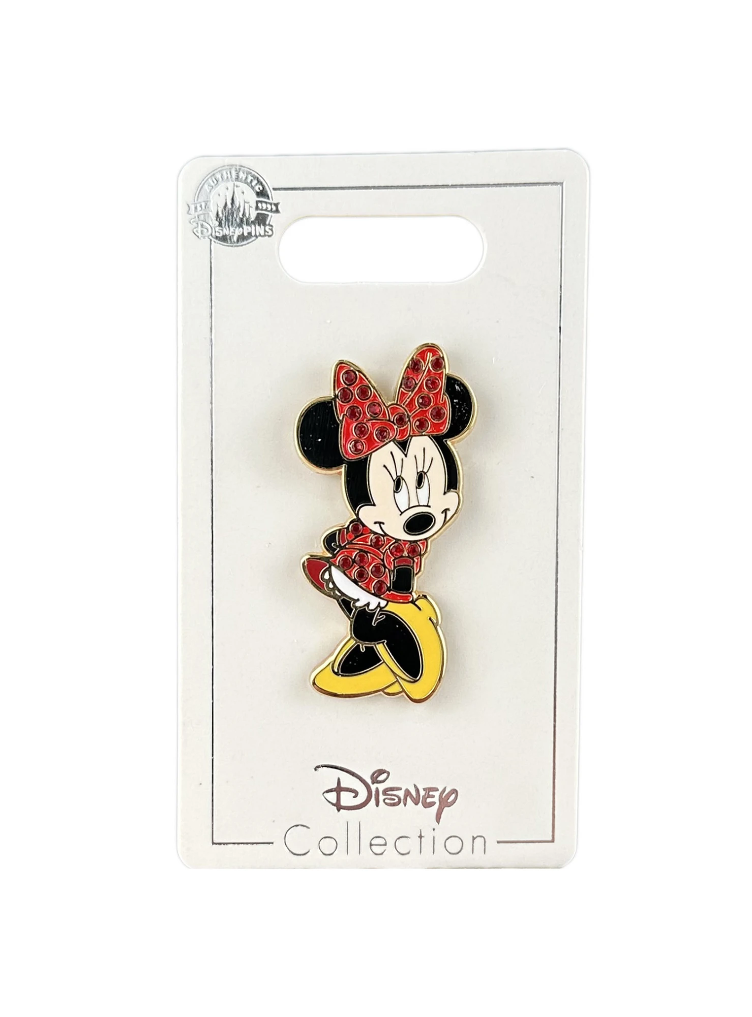 item Disney Pin - Minnie Mouse - Jeweled Hair Bow and Dress 48632 c