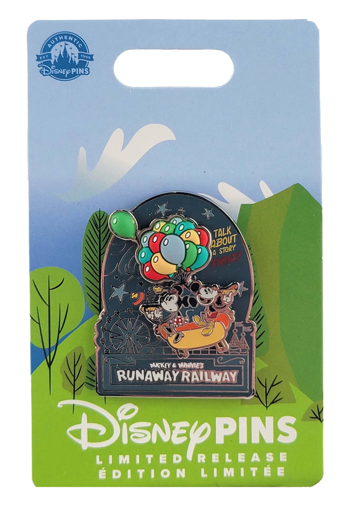 item Disney Pin - Mickey and Minnie - Hotdog and Balloons - Runaway Railway 154454