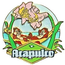 item Disney Pin - DCL - Panama Canal Crossing 2008 - Acapulco (Chip & Dale) pin64804.webp