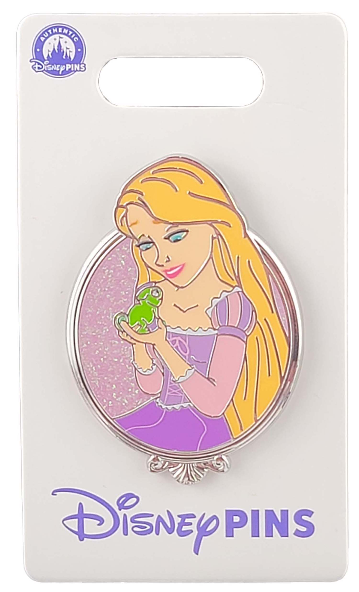 products Disney Pin - Princess Glitter Portrait Series - Tangled - Rapunzel with Pascal