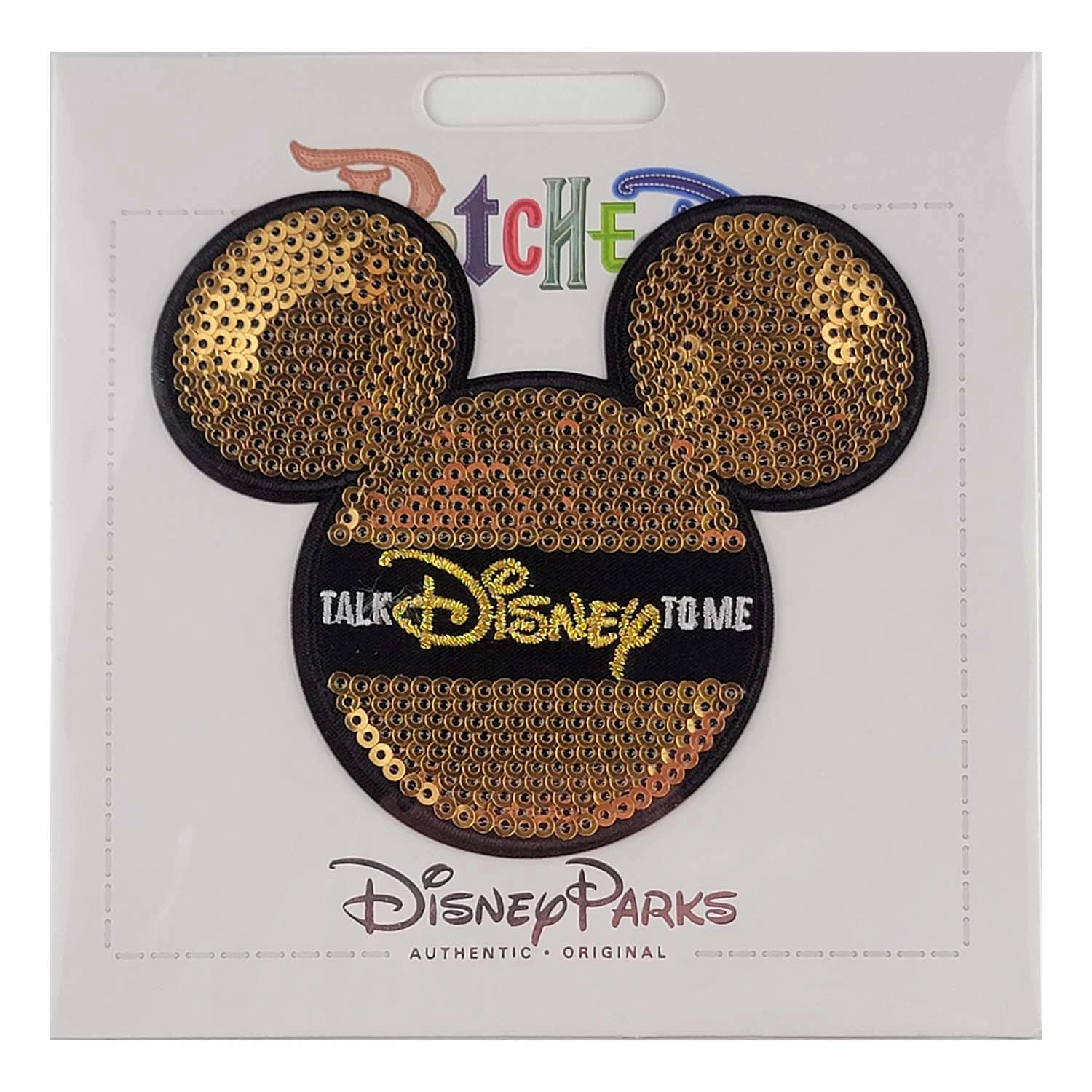 products Disney PatcheD - Mickey Mouse Icon - Talk Disney To Me - Patch