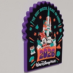 item Disney Parks Magnet - WDW - Dated 2026 - The Most Magical Place on Earth - Mickey and Minnie Mouse 2026 Dated Magnet b.webp