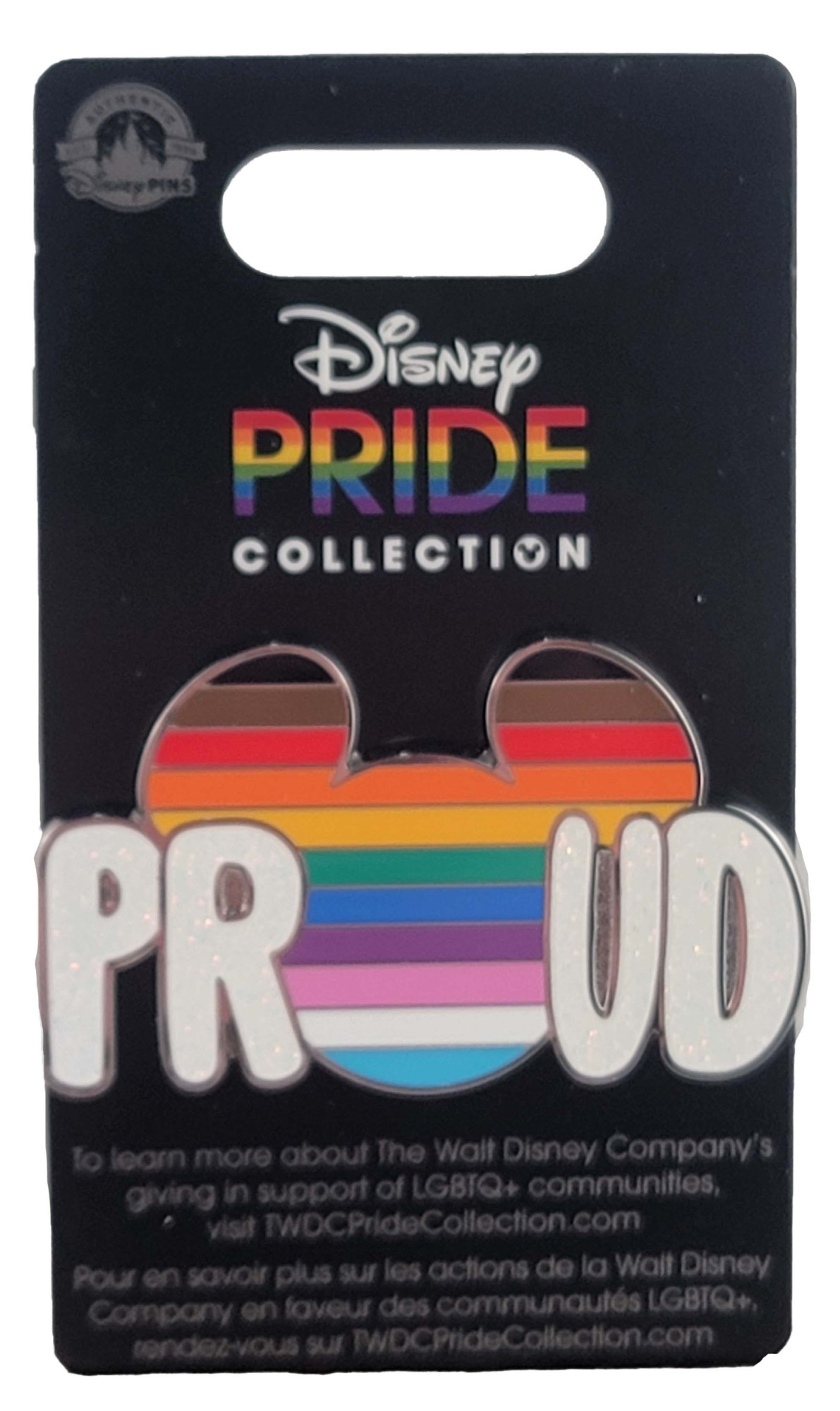 products Disney Pin - Rainbow Pride Collection - Mickey Mouse Icon - Proud Inclusion Art