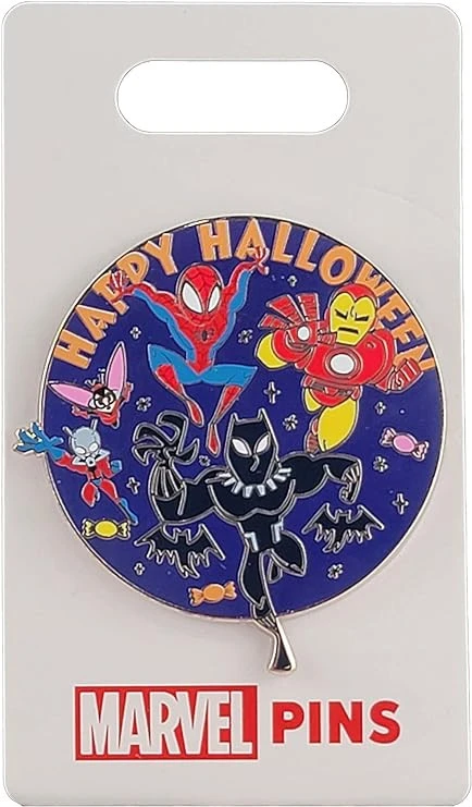 item Disney Pin - Happy Halloween 2022 - Marvel Characters - Iron Man, Spider Man, Black Panther, Ant-man and Wasp 71-lg1wiwsl-ac-sy741-jpg