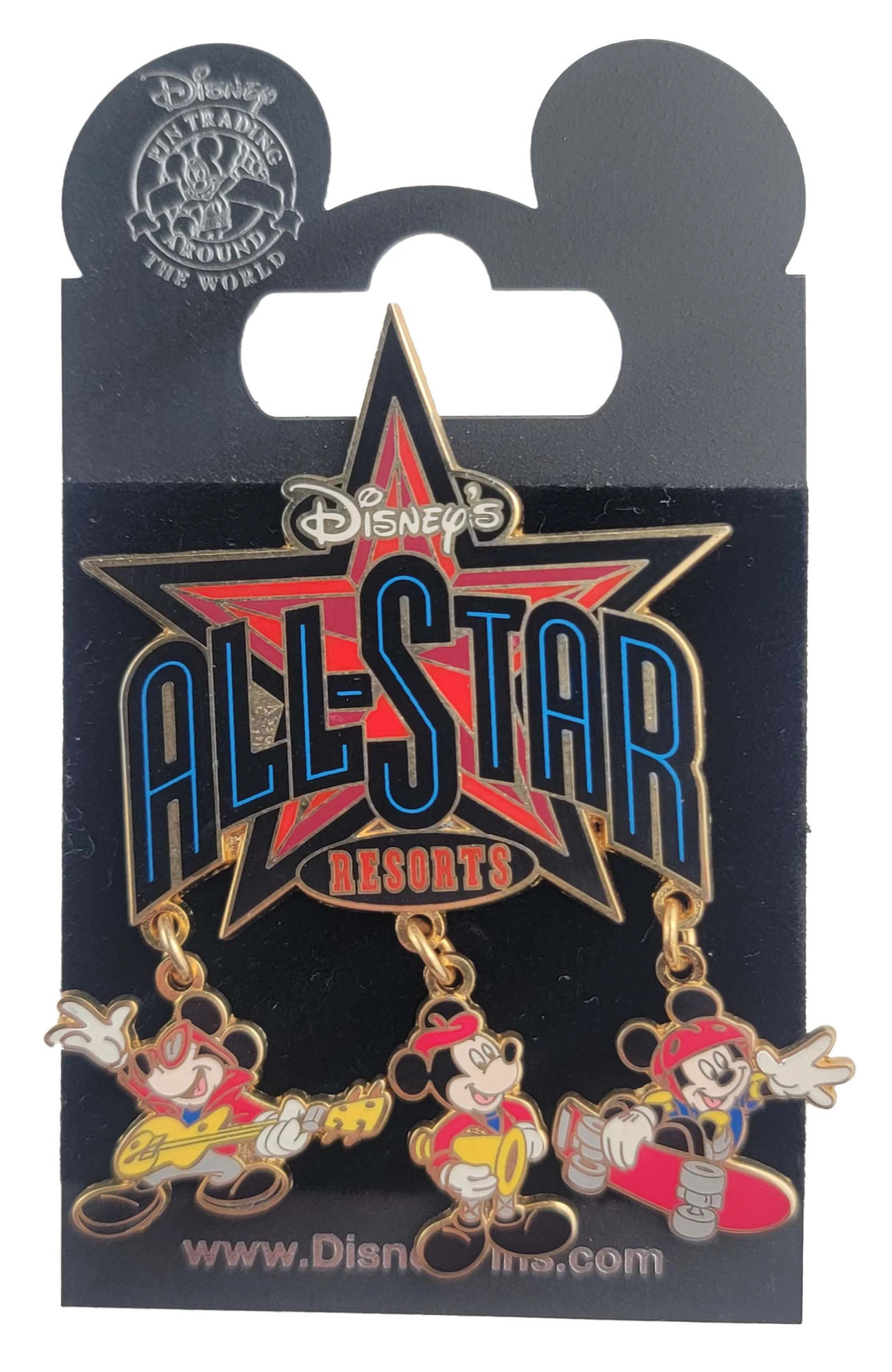 item Disney Pin - Mickey Mouse Dangle - All Star Resorts 52497 b