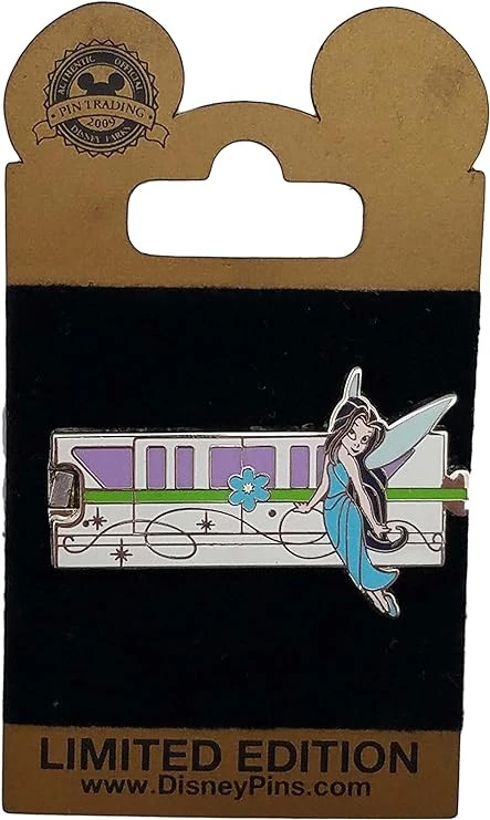item Disney Pin - Gold Card - Green Monorail - Silvermist 81bbuoj8-vl-ac-sy741-jpg