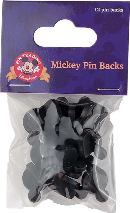 item Disney Pin - Mickey Mouse - Icon Head Pin Backs - Black Rubber - Set of 12 89747 Pin Backs 12 pack.webp