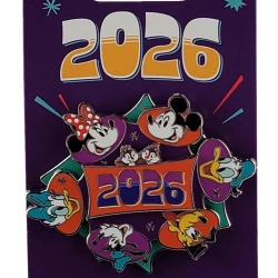 item Disney Pin - Dated 2026 - Mickey Mouse and Friends - Minnie, Donald, Daisy, Goofy and Pluto - Spinner 181102a.webp