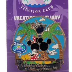 item Disney Pin - Disney Vacation Club - Minnie and Mickey - A World of Choices A Lifetime of Memories - Spinner 81336f