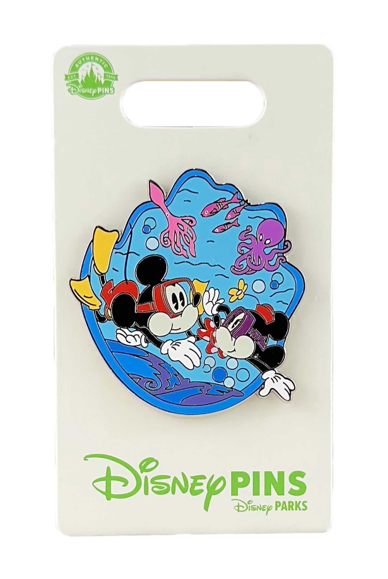 item Disney Pin - Mickey and Minnie - Skin Diving - Snorkel Masks Runaway Railway 164354