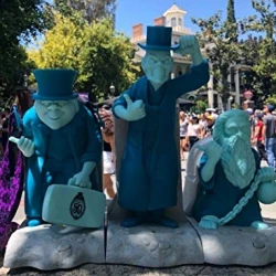 item Disney Parks - Haunted Mansion 50th Anniversary Hitchhiking Ghost - Popcorn Bucket Sipper Dessert Tray Set of 3 Light Up Musical 51l8ugtpntljpg