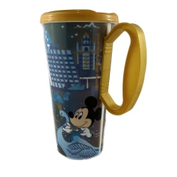 item Disney Resort Travel Mug - Walt Disney World 50th Anniversary Gold- Gold Mickey Lid IMG_1622